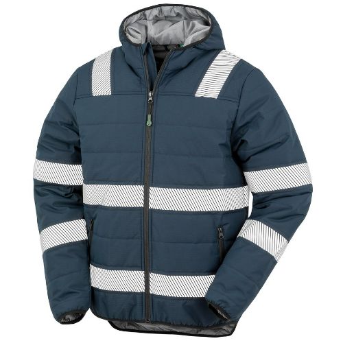 Result Genuine Recycled Recycled Ripstop Padded Safety Jacket Navy